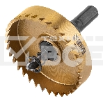 Коронка по металлу Denzel HSS, 60 мм, нитридтитановое покрытие, фото 1