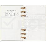 Еженедельник Moleskine ACADEMIC SPIRAL DHSPK5212AMWH3 Large 150х210мм 200 стр. кремовые страницы спираль киви, фото7