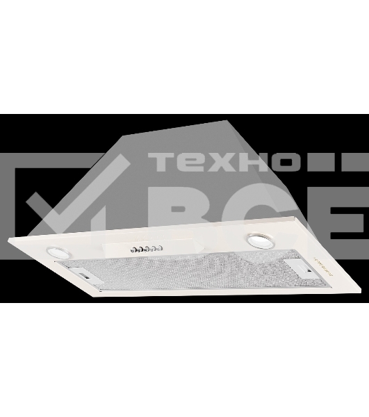 Вытяжка встраиваемая Kuppersberg Inlinea 70 CX кремовый/нержавеющая сталь, 70 см, 1300 куб. м/ч, 41 дБ