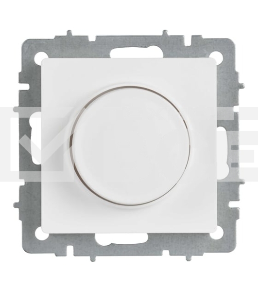 Светорегулятор IEK BR-D20-0600-K91 поворотно-нажимной СП BRITE СС10-1-0-БрАБ 600 Вт механизм арктич. бел.