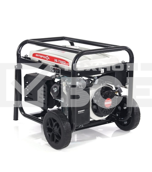 Электрогенератор бензиновый Интерскол ЭБ-7500Э, 6.5 кВт, 90 дБ, 95 кг