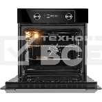 Шкаф духовой электрический Maunfeld AEOH60102B, 60л, дверца с 3 стеклами, черный, фото9