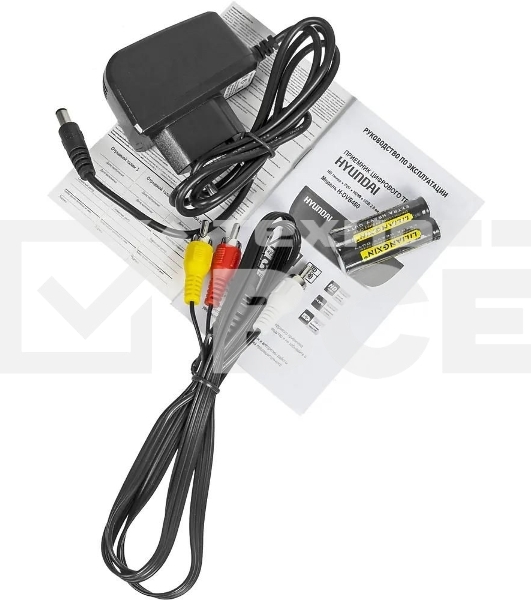 Приставка для цифрового ТВ Hyundai H-DVB460 черный, DVB-T2, DVB-T, DVB-C, HDMI, USB 2.0 х2