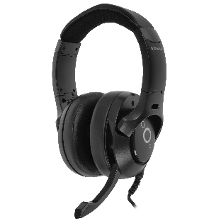 Гарнитура QUMO Olympus чёрный, проводная, USB, подсветка