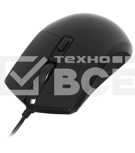 Мышь проводная Oklick 207M черный, 2400 dpi, USB, кнопки - 4