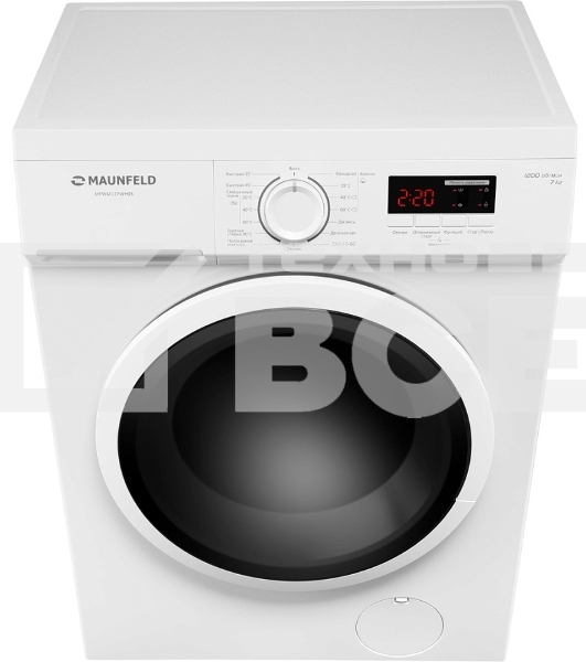 Стиральная машина Maunfeld MFWM127WH05  белый, загрузка  фронтальная 9 кг, 1200 об/мин., класс: А+++