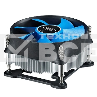 Кулер DEEPCOOL T15P OTDP-ICAS-T15P черный/синий 100мм алюминий 2800rpm 36db 4-pin 65W 46мм