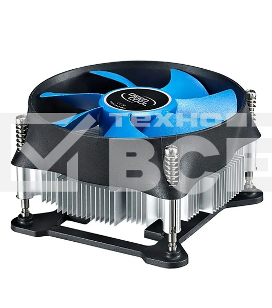 Кулер DEEPCOOL T15P OTDP-ICAS-T15P черный/синий 100мм алюминий 2800rpm 36db 4-pin 65W 46мм