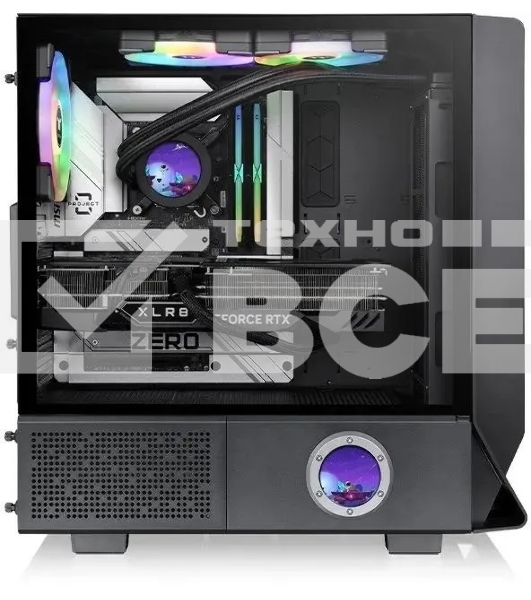 Компьютерный корпус Thermaltake Ceres 350 MX черный без БП E-ATX 2x140mm 2xUSB3.0 audio bott PSU