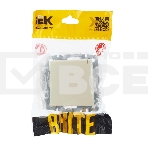 Розетка 1-местная IEK BRITE РСбш10-3-44-БрКр с заземлением, с защитными шторками и крышкой, 16А, IP44, бежевый, фото3