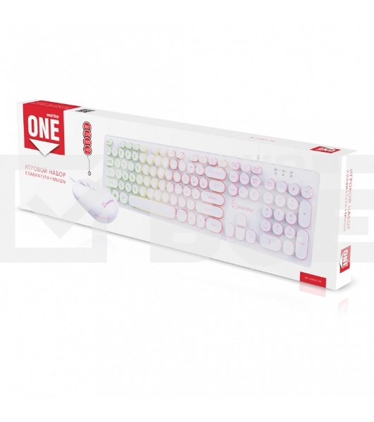 Комплект клавиатура+мышь Smartbuy (SBC-328327-W) ONE 328327 белый