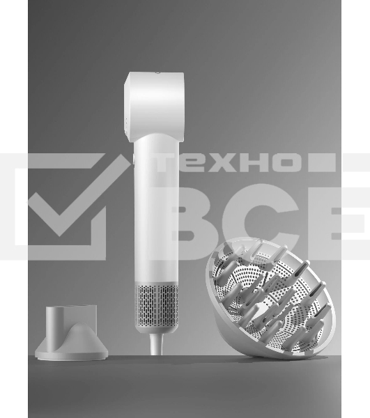 Фен для волос с BLDC мотором, Tuvio HD14EI01, белый