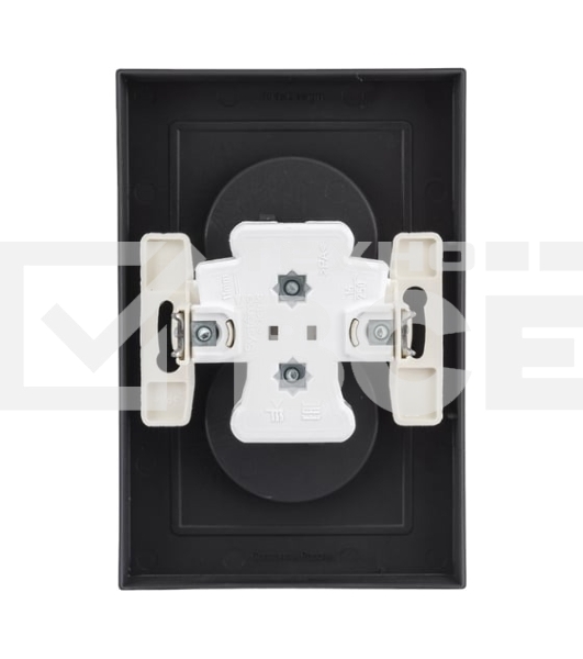 Розетка 2-м AtlasDesign без заземл. 16А в сборе карбон SchE ATN001020