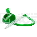 Ручка шариковая Buro зеленый, d=0.7мм, синие чернила, индивидуальный пакет с европодвесом, на подставке, сменный стержень, линия 0.5мм, круглая, фото2