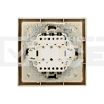 Выключатель 1-кл. СП ZIMA IP20 10А безвинт. зажим зол. LEZARD 704-3688-100QC, фото5