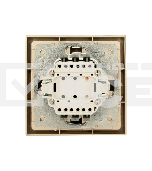 Выключатель 1-кл. СП ZIMA IP20 10А безвинт. зажим зол. LEZARD 704-3688-100QC