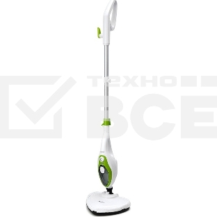 Швабра паровая Kitfort KT-1004-2 1500Вт зеленый/белый