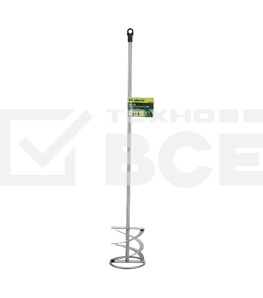 Миксер Сибртех для красок и штукатурных смесей, 100х10х600 мм, шестигранный хвостовик