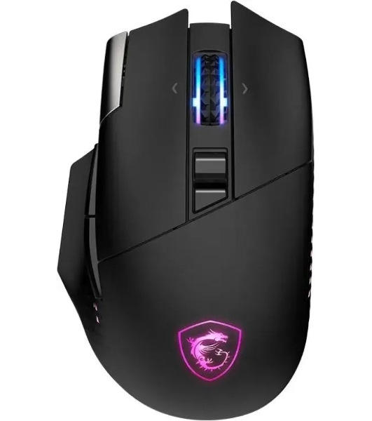 Мышь MSI VERSA PRO W черный оптическая 26000dpi беспров. BT/Radio USB (S12-4301340-CLA)
