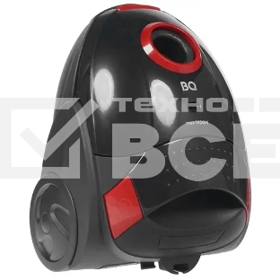 Пылесос Blackton VC1401B черный/красный, 350/1400 Вт, уборка сухая, пылесборник мешок 1.5 л