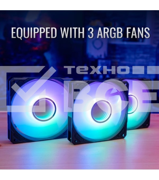 Система водяного охлаждения AeroCool/Formula Mirage L360 белый, 120 мм, алюминий/медь, 1800 об/мин, 26.8 дБ, 4 pin, 550 Вт, 27 мм