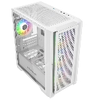 Компьютерный корпус Powercase Alisio Micro X4W V2, Tempered Glass, 4х 120мм ARGB fans, ARGB HUB, белый, mATX (CAMCXW-A4), фото6