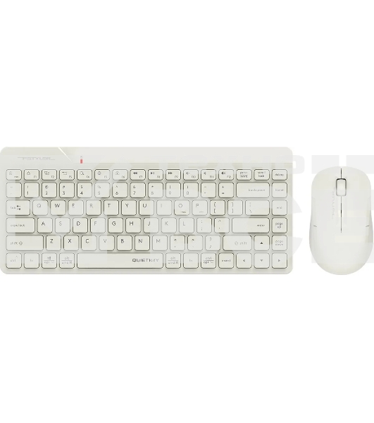 Клавиатура + мышь A4Tech Fstyler FG2200 Air2 клав:бежевый мышь:бежевый USB беспроводная slim