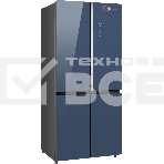 Холодильник Weissgauff WCD 590 NoFrost Inverter Premium Biofresh Blue Glass синий трёхкамерный 359/180 л морозилка снизу, фото17
