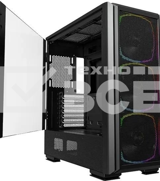 Компьютерный корпус Montech SKY TWO GX черный без БП ATX 3x140мм 2xUSB3.0 1xUSB3.1 audio bott PSU
