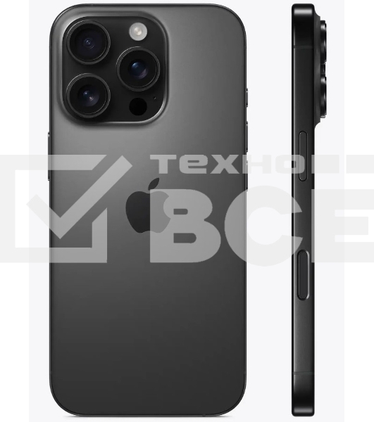 Смартфон Apple iPhone 16 Pro Max, 8/256Gb, черный титан