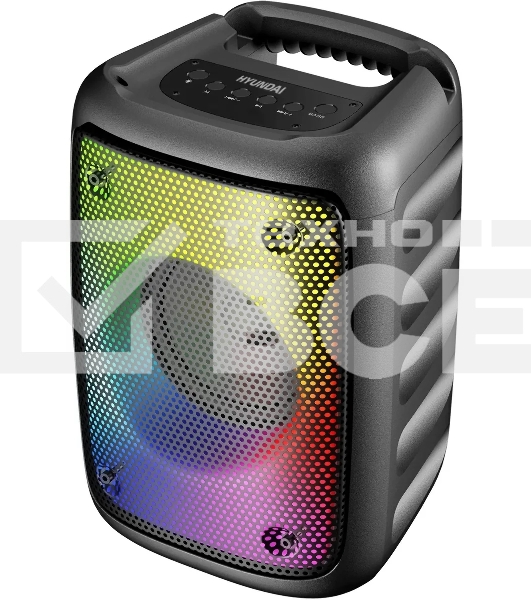 Портативная колонка Hyundai H-PS1006 черный 30 Вт 1.0 BT 10м 1500mAh