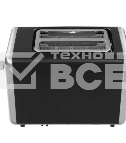 Тостер BQ T4002, 850 Вт, 7 степеней поджаривания, стальной/черный