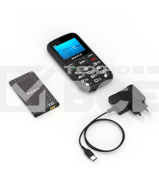 Мобильный телефон Maxvi B201 черный