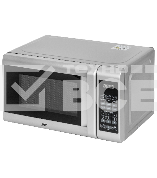 Микроволновая печь JVC JK-MW382S серебристый, 20 л, 700 Вт, переключатели - сенсор