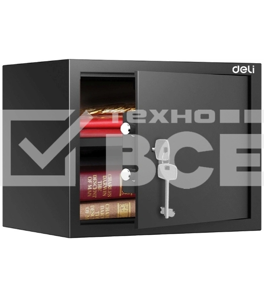 Сейф Deli Srock ET563 300x380x300мм ключевой