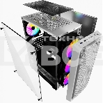 Компьютерный корпус Powercase Mistral Z4 White, Tempered Glass, Mesh, 4x 120mm 5-color LED fan, белый, ATX (CMIZW-L4), фото3
