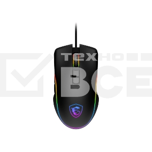 Мышь проводная MSI Forge GM300 черный, 7200 dpi, USB, кнопки - 7