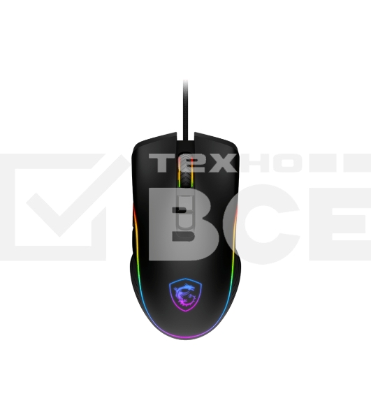 Мышь проводная MSI Forge GM300 черный, 7200 dpi, USB, кнопки - 7