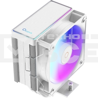 Кулер для процессора Ocypus Gaммa A40 WH ARGB Digital, 100мм ARGB FAN, Top Display Panel, 4 HEAT PIPES, 4-PIN PWM, 600-2400 RPM, 29.5DBA, HYDRO BEARING, LGA115X/1200/1700/18XX, AM4/AM5