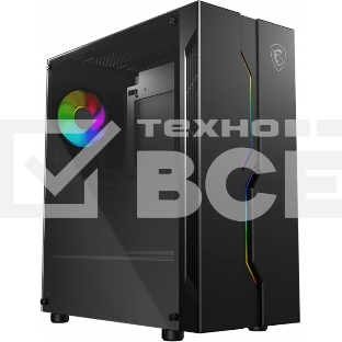 Компьютерный корпус MSI MAG VAMPIRIC 010X / mid-tower, ATX, tempered glass side panel, A-RGB hub / 1x 120mm A-RGB fan inc. / MAG VAMPIRIC 010X