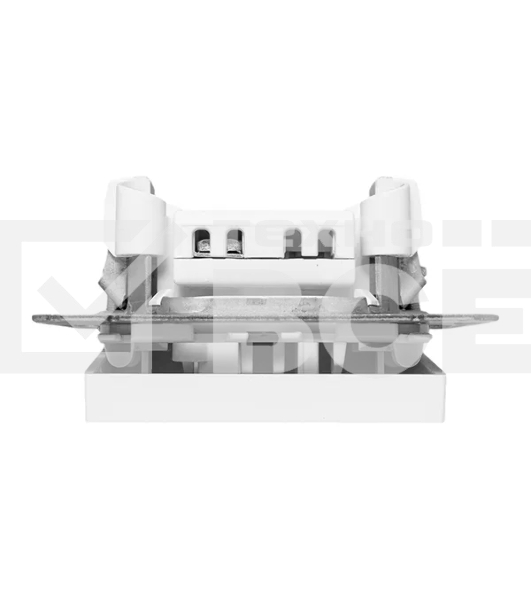 Механизм выключателя EKF UP1-SWW-11 одноклавишный, проходной, белый Эпика