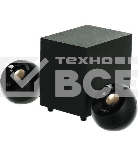 Акустическая система Creative PEBBLE PLUS 2.1 черный 8Вт