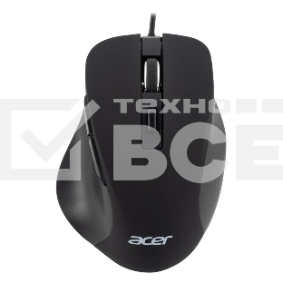 Мышь проводная Acer OMW120 черный, 2000 dpi, USB, кнопки - 6