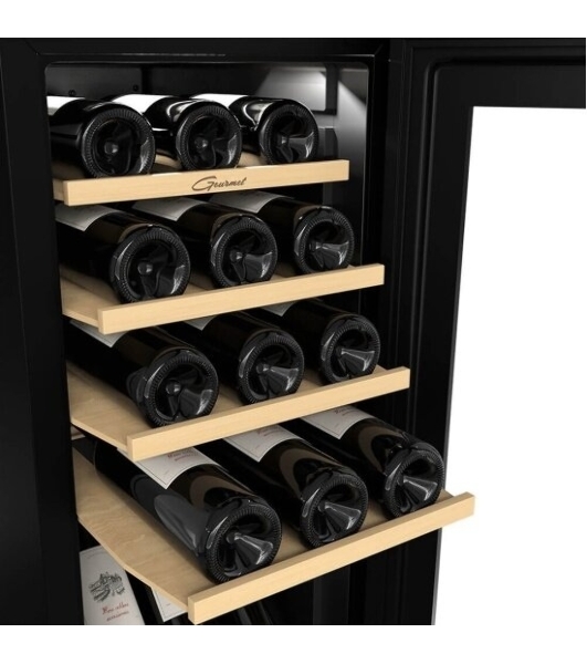 Винный шкаф Libhof GM-15 черный, 40 л, 1 отсек, 15 бут., класс A