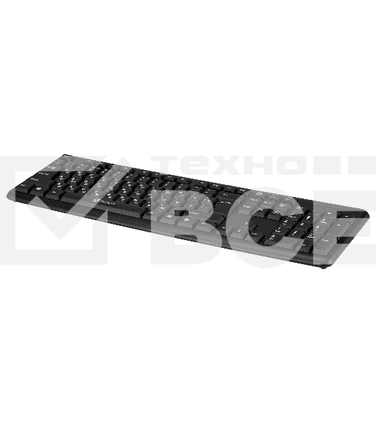Клавиатура Oklick 180M проводная, PS/2, черный