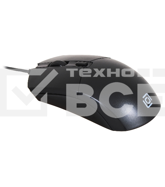 Мышь проводная Oklick 207M черный, 2400 dpi, USB, кнопки - 4