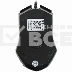 Мышь проводная Qumo Office M14 черный, 1000 dpi, USB, кнопки - 3, фото3
