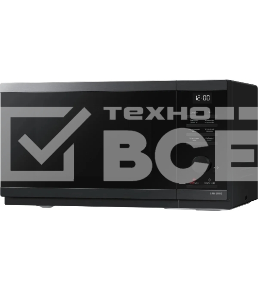 Микроволновая печь Samsung MS23DG4504AGBW черная сталь, 23 л, 800 Вт, переключатели - кнопки/поворотный механизм