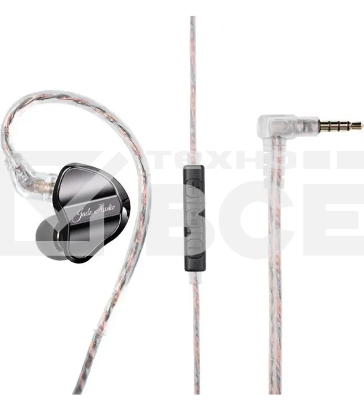 Проводные наушники FiiO JD1 черный, внутриканальные, Jack 3.5 мм