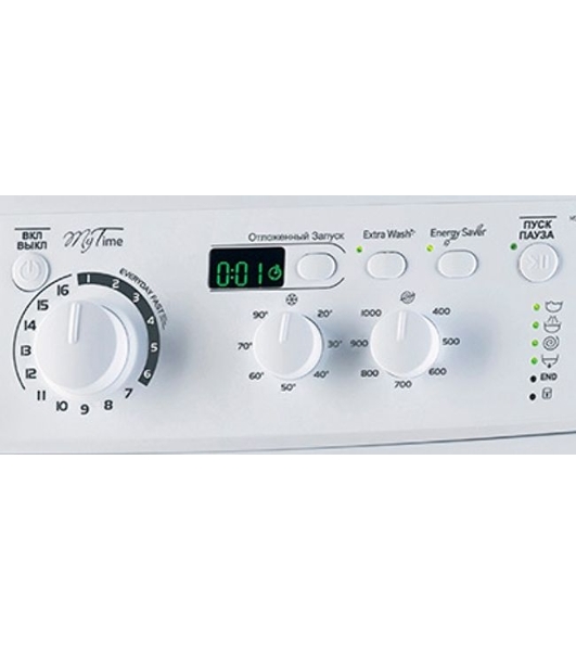 Стиральная машина Indesit MSD615 6 кг, 1000 об/мин, цифровой дисплей, белый